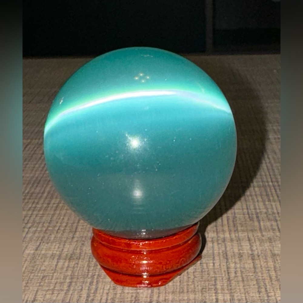 Large Marble Ball Decor with a Stand
